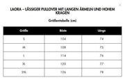 LAORA – LÄSSIGER PULLOVER MIT LANGEN ÄRMELN UND HOHEM KRAGEN